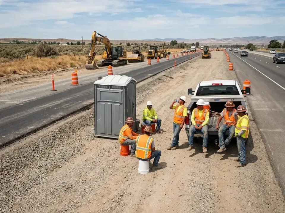 highway-road-construction-crew-007 — frequently asked questions, Porta Potty and Restroom Rentals in Azusa, CA